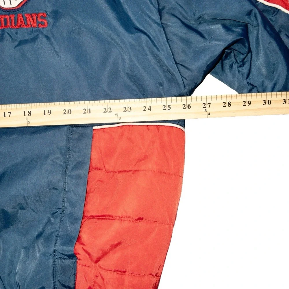 Vintage Pro Player‎ Cleveland Indians Guardians Puffer Jacket Mens Medium MLB